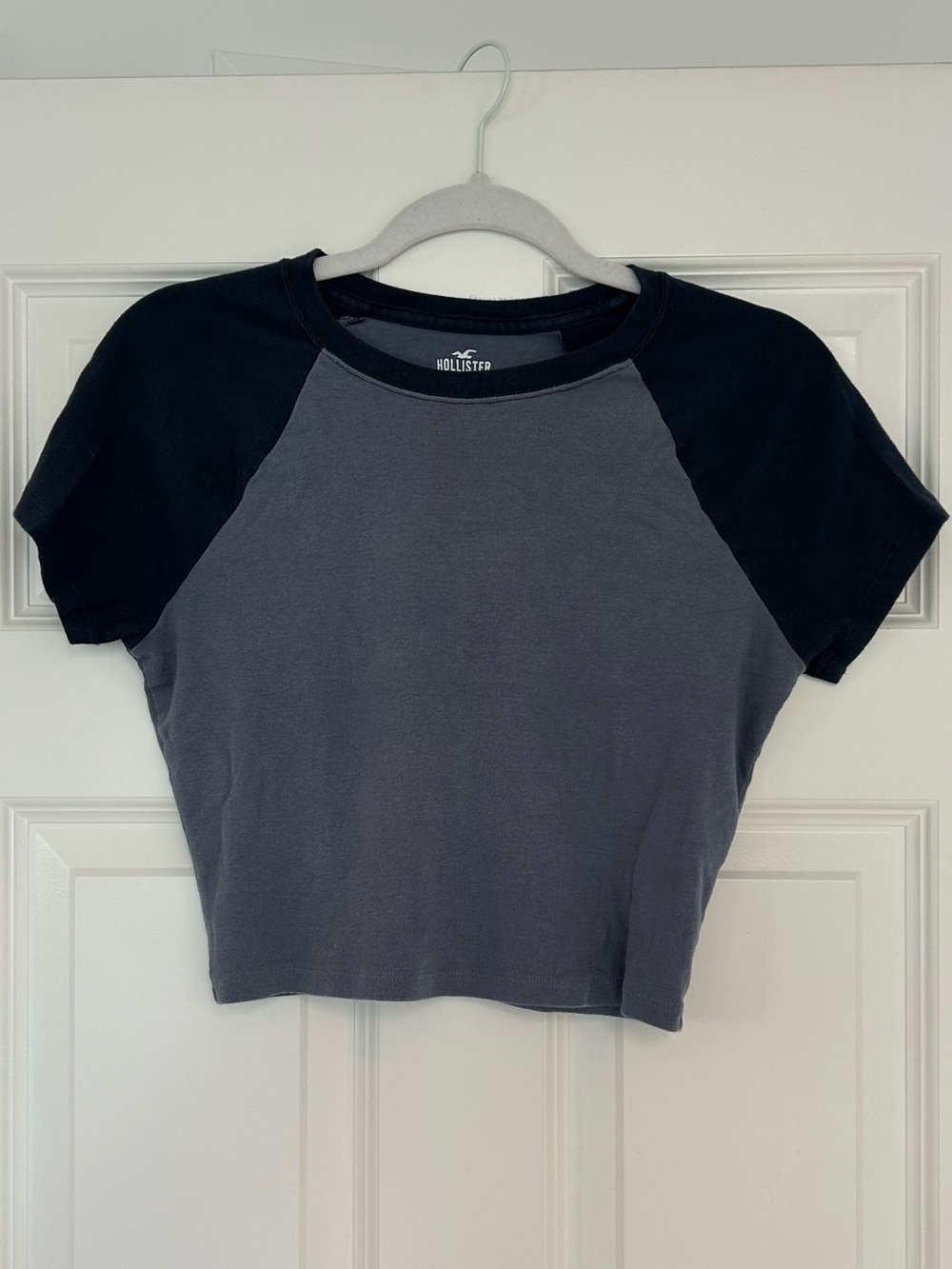 Hollister Dusty Blue Cotton Baby Tee